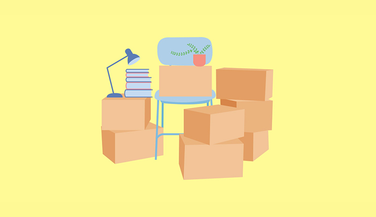 荷造りが必要な荷物の事前整理