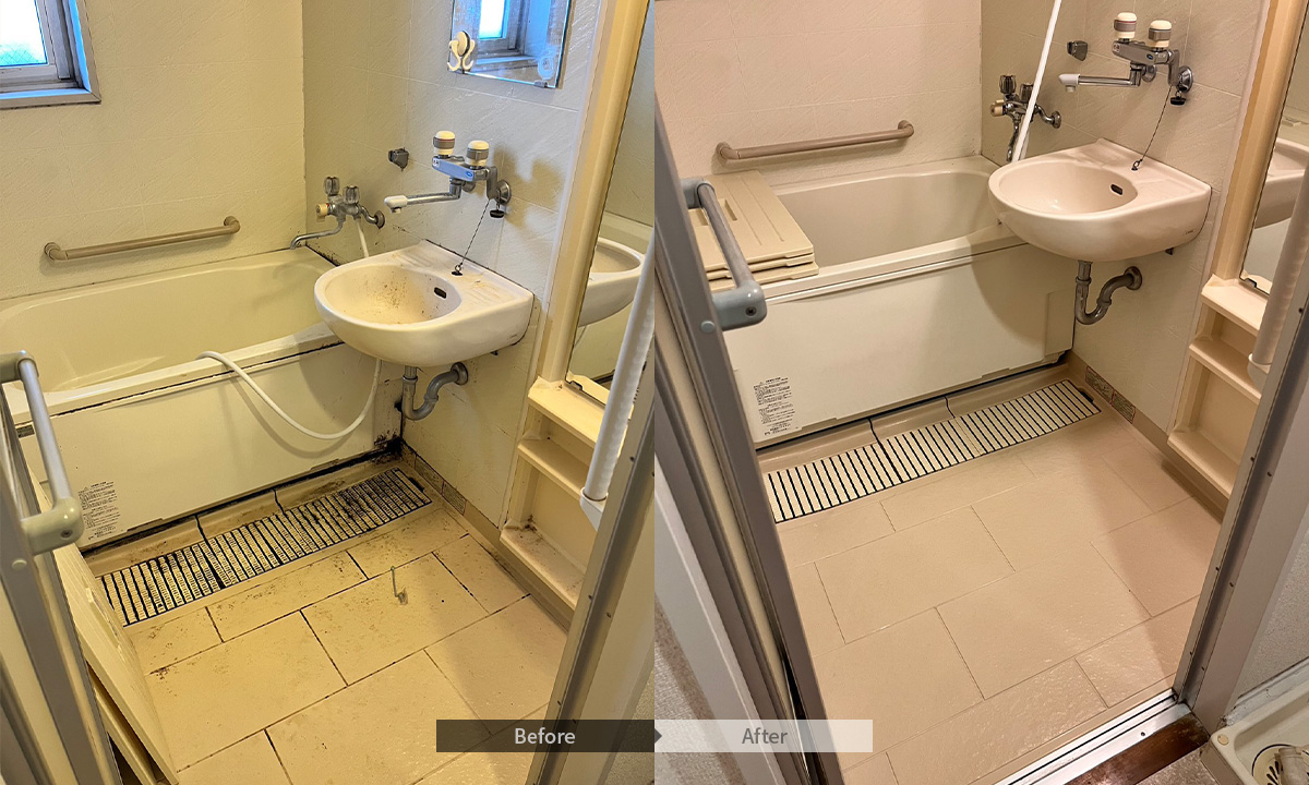 浴室のクリーニング